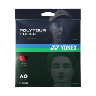 Yonex Tennissaite Poly Tour Force (Haltbarkeit+Power) rot 12m Set